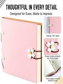 6x6英寸剪贴簿 | 240页，加厚空白页，婚礼相册，送给女友、男友、家人的专属相册 | 充满仪式感的创意手工礼物，粉色、黄色、紫色、蓝色可选 - 方形 - 查看 10