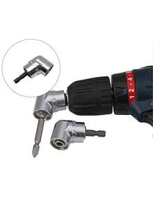 Đầu khoan góc vuông chịu lực cao - Bộ chuyển đổi tua vít thay nhanh 105 độ với ổ cắm mũi khoan từ tính, tương thích với máy khoan va đập/máy khoan điện, thích hợp cho không gian hẹp, lắp ráp đồ nội thất, ô tô, sửa chữa đường ống nước - Sử dụng chuyên nghiệp và tự làm, sửa chữa ô tô, thiết kế nhỏ gọn, cấu trúc bền chắc, cải tạo nhà cửa. - A - Xem 3