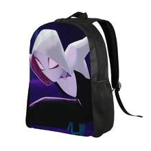 S-Spider-Gwen Single Layer Casual Backpack Featuring A Sleek Design, A Practical Everyday Bag That Complements Any Attire And Emotion - Black - View 2