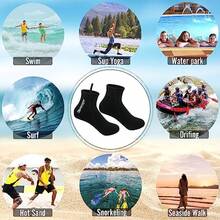 nitescuba Calcetines de Buceo gratuitos de Neopreno de 25 mm Calcetines térmicos de Agua para esnórquel Surf Kayak natación y Buceo - Negro medio - Ver 6