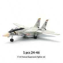 1:144比例 F14、Su57、F22、B2、Su25、A10 战斗轰炸机模型摆件，迷你塑料积木飞机模型收藏，创意圣诞礼物，适合14岁及以上人群 - 彩色 - 查看 3
