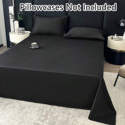 1pc 100% Super Soft Microfiber Bed Sheet, Lightweight & Breathable, Deep Pocket Design, Soft & Breathable All-Season Bedding, Lightweight Hotel-Grade Vacation Bedding, Multi-Purpose Bedroom Decor, Back To School/Graduation Gift, Home Decor, Comfortable Summer Leisure Bedding, Romantic Night Bedding, Spring Lightweight Bedding, All-Weather Washable, Wrinkle-Resistant, Non-Fading