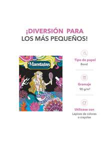 GAIRET Libro de Colorear Mandalas Collection MA1623-GE00470, Sirena en el Mar, Ideal para Adultos y Niños, Antiestrés y Creatividad, Páginas para Relajarte y Colorear, Regalo Perfecto - Libro único - Ver 3