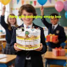 Hộp quà hình bánh kem, hộp quà tặng hình tam giác có thể tách rời, 10 chiếc/gói, 20 chiếc/gói - Xem 6