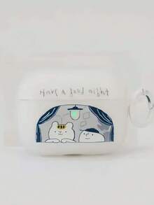 Funda para auriculares con diseño de gato musical, adecuada para Pro123, estilo Ins lindo con carcasa suave mate - transparente - Ver 4