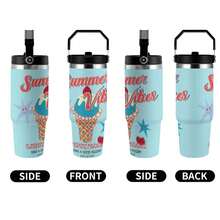 30oz  SUMMER Stanley Style Tumbler Wrapped Graffiti SGRHO Mug - 白色 - 查看 5