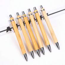 Bộ 20/50 bút bi tre, bút tròn chất liệu tre, bút quà tặng có nút bấm. - ngẫu nhiên - Xem 1