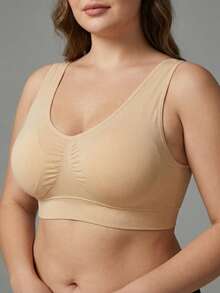 2pcs Seamless Wireless Sports Bra Set - Multicolor - View 2