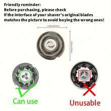 3Pcs Upgrade Your Shave With 3 Replacement Blades For, And All Detachable Knife Mesh Electric Shavers - Multicolor - View 3