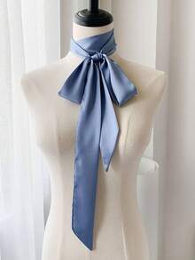 2m Long Exquisite Solid Color Lightweight Scarf Ribbon, Made Of Lightweight Polyester Fiber. It Is A Fashionable Neck Accessory For Women, With A Soft Texture. Can Be Used As A Multi-Functional Scarf, Shawl, Beach Towel, Hair Accessory, Hairband Or Headband. It Is An Ideal Choice For Styling - Multicolor - View 19