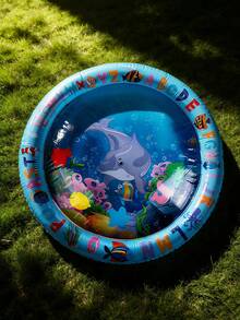 Alfombra de juguete interactiva para gatos - Diseño de peces flotantes, material de PVC impermeable, almohadilla de enfriamiento con agua con tema oceánico, adecuada para gatos y perros pequeños, refrescante y cómoda alfombra de agua inflable, juguete duradero para mascotas, regalo perfecto para sus queridas mascotas - Multicolor - Ver 13