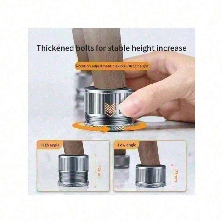 2pcs Adjustable Bed Risers Heavy Duty Protectors Furniture Anti-Vibration Legs Multi-Function High Quality Furniture Legs Fittings - As picture - View 6