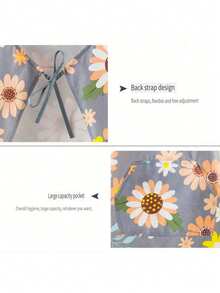 1pc Waterproof Printed Apron, Fashionable Polyester Kitchen Apron, Adjustable Women's Apron, Suitable For Manicurists, Cooking, Baking, Grilling And DIY Projects, Gardening And Cooking - Oil-Proof, Kitchen, Bathroom, Kitchen Supplies, Household Items, Mother's Day, Unisex, Kitchen Essential - Multicolor - View 9
