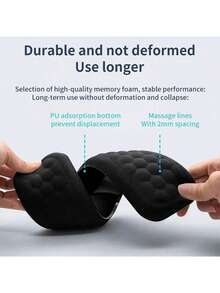 Keyboard And Mouse Wrist Rest Support Pad, Ergonomic Computer Wrist Cushion, Soft Memory Foam Arm Rest, Office Desk Palm Support - View 4