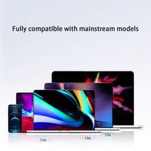 1个黑色可折叠便携式笔记本电脑、平板电脑、手机支架，带加长手机支架和可调节散热支架，二合一笔记本电脑支架桌面增高架可折叠手机支架 - 查看 5