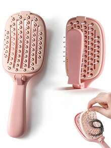 Bộ dụng cụ tạo kiểu tóc màu tím dành cho nữ (1/2/3/4/11 món) bao gồm lược gấp tự làm sạch, bàn chải massage da đầu, bình xịt, lược đuôi nhọn, bàn chải chống rối, kẹp chia tóc và dây buộc tóc bằng satin. Thích hợp để tạo nhiều kiểu tóc khác nhau như búi tóc gọn gàng, tóc đuôi ngựa và búi tóc. - Nhiều màu - Xem 7