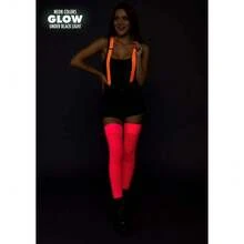 Leg Avenue Women's Solid Hue Thigh Highs - Hồng - Xem 6