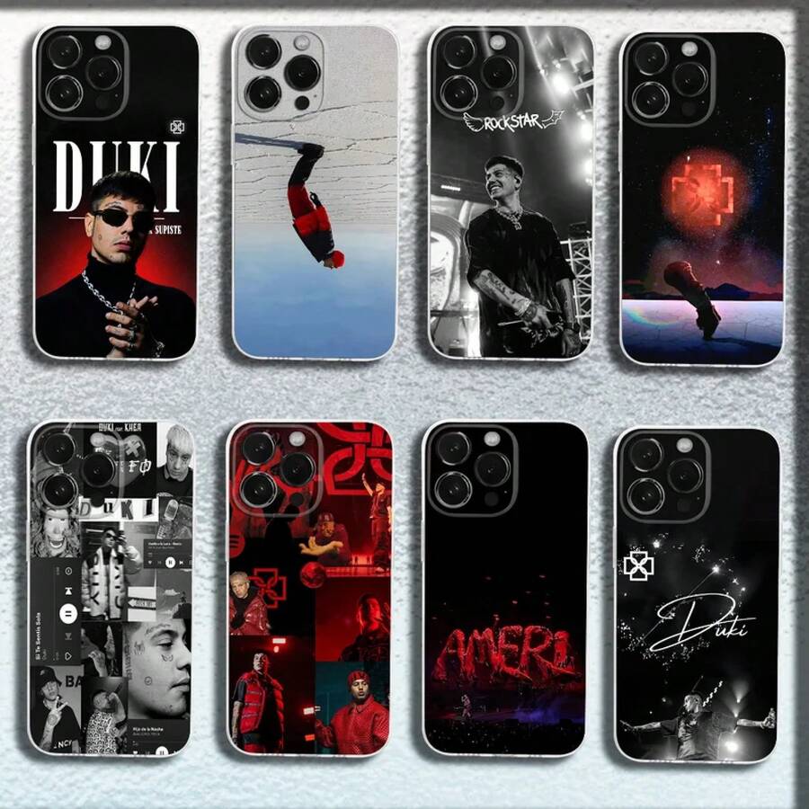 Funda para teléfono RapperAMERD-DUK para iPhone 16, 15, 14, 13, 12, 11 Plus, Pro, Max, XR, XS, X, Plus, SE, Mn, funda transparente suave 17Air - z8 - Ver 1