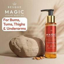 Besque Magic Body Oil, 3.38 FL OZ, After Shower Body Oil For Women, Hydrating Skin Care For Full Body That Plumps, Tightens, And Firms Skin With Natural Ingredients, Luxury Spa Gifts - Pack Of 1 - 1 - 查看 5