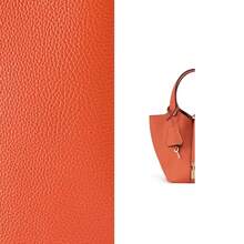 Women's Genuine Leather Basket Bag, Exquisite Bucket Bag, Niche Large-Capacity Ladies' High-End Handbag - Jelly Orange Gold Buckle - View 1