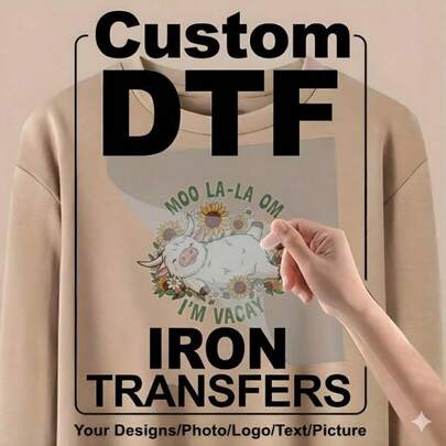 [Customized] 1 Piece DIY Stickers, Cool Custom Heat Transfer Film, Personalized Iron-On Patches, Washable Stamp Labels Badges, Apparel T-Shirt Pillow Case DIY Supplies Adhesive Stylish, Adorable, High-Quality Custom, Personalized, Unique Ideal Gifts For Her Boyfriend, Girlfriend, Dad, Mom, Family, Friends, For Valentine's Day, For Mother's Day, For Birthdays, For Father's Day, For Graduation, For Weddings, For Housewarming,Warm Ambience, Autumn Home Refresh,Home Harmony,Office Decor ,Forever Love