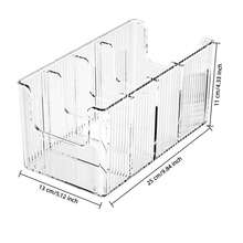 Boîte de rangement pour maquillage en acrylique empilable - Boîte de rangement multi-compartiments pour soins de la peau et masques de beauté, support cosmétique vertical pour bouteilles de sérum, d'essence et de lotion - Grande capacité pour salle de bain, commode et coiffeuse - Excellent cadeau pour maman, amis pour anniversaire, mariage et fêtes - Multicolore - Voir 2
