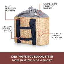 Picnic Storage - Beige With Navy Blue Details - View 6