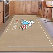 Digital Printed Non-Slip Washable Runner & Area Rug With Frame Pattern | Modern, Scandinavian, Boho & Classic Styles | 100% Polyester | MADE IN TURKEY - Multicolor - View 1