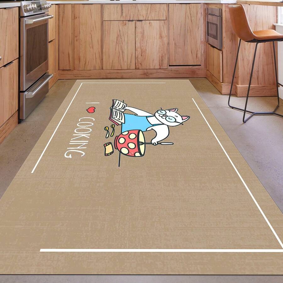 Digital Printed Non-Slip Washable Runner & Area Rug With Frame Pattern | Modern, Scandinavian, Boho & Classic Styles | 100% Polyester | MADE IN TURKEY - Multicolor - View 1