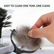 Lược chải lông gỡ rối cho thú cưng, thép không gỉ, màu xanh dương, đa chức năng. Giải quyết các vấn đề như rối lông nghiêm trọng, rụng lông theo mùa, nuốt phải búi lông và các vấn đề khác. Loại bỏ lông rụng và các mảng rối mà không làm tổn thương da. Một dụng cụ chải chuốt thú cưng kết hợp chức năng của lược và bàn chải. Thích hợp cho cả mèo và chó. - Xem 6