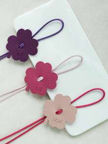 1 pieza Colgante de trébol de cuatro hojas personalizado con cuerda colorida, artículo personalizado, dije de trébol de cuatro hojas con letra, adecuado para bolso de mujer, regalo de primavera, accesorio de bolso lindo de trébol de cuatro hojas, múltiples colores disponibles - Brillante - Ver 6
