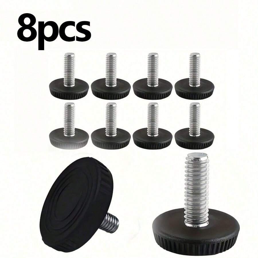 8 chiếc chân đồ nội thất ren M8, ốc vít điều chỉnh độ cao chân đồ nội thất, ốc vít chân cân bằng cho đồ nội thất gia đình, thích hợp cho bàn, tủ, ghế và ghế đẩu. - C - Xem 1