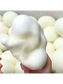 1pc 6cm Japanese Style Plastic Steamed Bun, Slow Rebound Squeeze Toy, Suitable For Stress Relief And Classroom Use, Ideal Birthday Gift - Steamed Bun - View 7