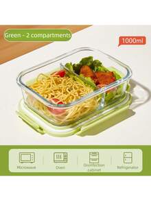 Hộp đựng thực phẩm có nắp kính này được làm từ kính dày, dung tích lớn, thích hợp để chuẩn bị bữa ăn và bảo quản thực phẩm trong bếp. Đây là hộp đựng cơm trưa bằng kính kín, chống rò rỉ, có thể sử dụng trong lò vi sóng, lò nướng, tủ lạnh và máy rửa chén. Là lựa chọn lý tưởng cho các buổi dã ngoại, học tập, làm việc và cắm trại. - Nhiều màu - Xem 15