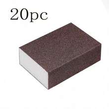 5/10/20pcs Emery Magic Scouring Pad Steel Wire Pot Brush Cookware Cleaning Descaling Rust Removal Dishwashing Sponge Block Anti-Stain Emery Cloth Powerful Stain Removal Rust Removal Pot Brush Kitchen Cleaning Cloth Abrasive Sponge - Brown - View 13