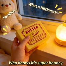 Juguete de apretón de lenta recuperación súper suave en forma de bloque y barra de mantequilla, juguete antiestrés de Squishy, cosas lindas, Nee Doh, Squishy de queso, Squishy de bollo - A - Ver 2