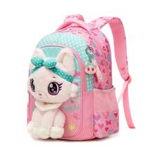 Set de 3 piezas Mochila escolar + Bolsa de almuerzo aislada + Estuche de lápices con diseño de flores y animales 3D lindo para niñas - Mochila escolar ligera para primaria - Mochila escolar para niñas - Ver 10