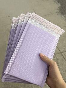 5/10/20 unidades Sobres acolchados con burbujas de color púrpura, sobres de polietileno con burbujas, adecuados para pequeños negocios, envío de sobres, bolsas de embalaje, sobres acolchados, sobres de correo, suministros de envío, adecuados para libros, ropa, paquetes, entrega de artículos individuales, embalaje para pequeños negocios, sobres con burbujas - Multicolor - Ver 1
