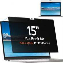 Protescreen 1Pack Privacy Screen For Apple Mac Pro 14"/16" (2021-2026) & Air 15" (2023-2026) Removable Anti-Glare Blue Light Filter With Camera Cover, Anti-Spy Laptop Screen Protector For Apple Laptop - View 12