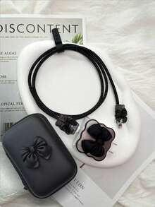 Bộ 6 ốp lưng điện thoại hình trái tim lượn sóng màu đen + hộp đựng, phù hợp với sạc và cáp 18W/20W, tương thích với iPhone 13/12/11, bao gồm sạc nhanh 18/20W, bộ sắp xếp dây cáp, quà tặng cho bạn trai/bạn gái. - Nhiều màu - Xem 14