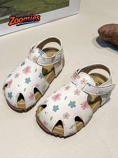 1 Pair Girls' Fashion Sports Sandals, Soft & Versatile Upper, Non-Slip Sole, High-Quality Leather Material Breathable , Suitable For Outdoor Sports, Running, Walking