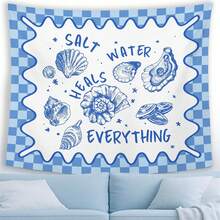 Beach Coastal Landscape Wall Tapestry Hanging For Beachy House, Summer Ocean Tapestries, Vintage Retro Sea Wall Decor Banner For Living Girly Room Bedroom Dorm 50x60inch - 15 - Xem 9
