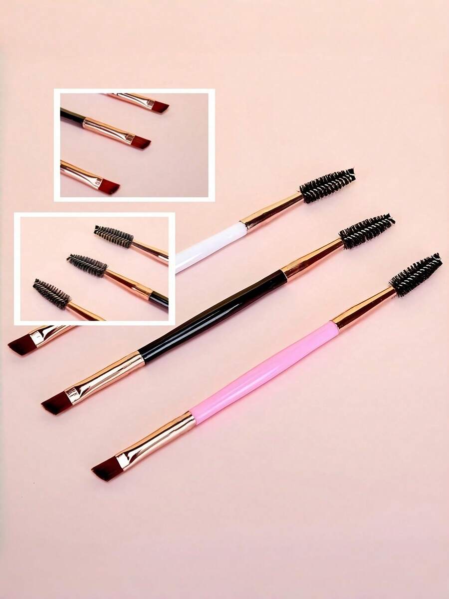Bộ 2 trong 1 gồm lược chải mi và cọ kẻ lông mày vát, dụng cụ trang điểm mắt chuyên nghiệp hai đầu, cọ vát chính xác để tạo hình và định hình lông mày, lược răng nhỏ để tách và chuốt mi, thiết kế nhỏ gọn và di động phù hợp cho trang điểm hàng ngày, du lịch và dặm lại nhanh chóng, dụng cụ trang điểm bền và dễ sử dụng cho người mới bắt đầu và những người đam mê trang điểm.