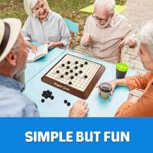 Juego de imán juegos de mesa para adultos y niños con tabla de almacenamiento juegos magnéticos con piedras ajedrez magnético para la noche de juego familiar 2-4 jugadores - como en la foto - Ver 2