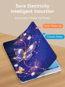 Kingsung Ốp bảo vệ máy tính bảng họa tiết bướm. Được trang trí bằng họa tiết bướm, chấm bi và đá quý. Tương thích với iPad 9.7/10.2/10.5/10.9/12.9/Pro 11, thế hệ thứ 10, Air 8 (M4) 2026 (11 inch), Air 6 (M4) 2036 (13 inch), tương thích với Samsung Galaxy Tab S6 Lite 10.4 inch, tương thích với Kindle Paperwhite thế hệ thứ 12 2024, Kindle thế hệ thứ 11 2022. - Nhiều màu - Xem 5