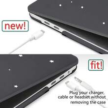 Astronaut Pattern Plastic Hard Shell Protective Case, Durable And Sturdy For Apple Laptop Computers - Black - View 3