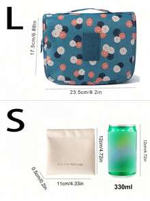 1 pieza Bolsa de aseo de gran capacidad para viajes, bolsa de lavado colgante impermeable, organizador de cosméticos, bolsa de almacenamiento de viaje multifuncional, bolso de mano con cremallera portátil, bolsa de almacenamiento de herramientas de belleza, bolsa de maquillaje de viaje para mujeres, organización de cosméticos, artículo esencial para viajes, regalo para mujeres, regalo de vacaciones, regalo de Navidad, bolsa de artículos de tocador, bolsa de ducha para mujeres, regalo del Día de la Madre, regalo para maestros, artículos esenciales para cruceros - Multicolor - Ver 10