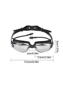 1pc High Definition Anti-Fog Silicone Swimming Goggles, Waterproof Swimming Equipment - Multicolor - View 7