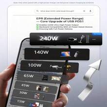 MFIGIGK USB-C 转 Type-C 充电线，USB-C 快速充电数据线，兼容 Apple 17/16/15/15 Pro/15 Pro Max/15 Plus/Pro/Galaxy S25/S24/S23 Ultra。快速充电 Type-C 数据线 - 彩色 - 查看 9