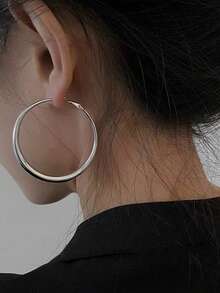 时尚简约精致的欧美创意设计耳环 - 大氣圓圈耳環 - 查看 6